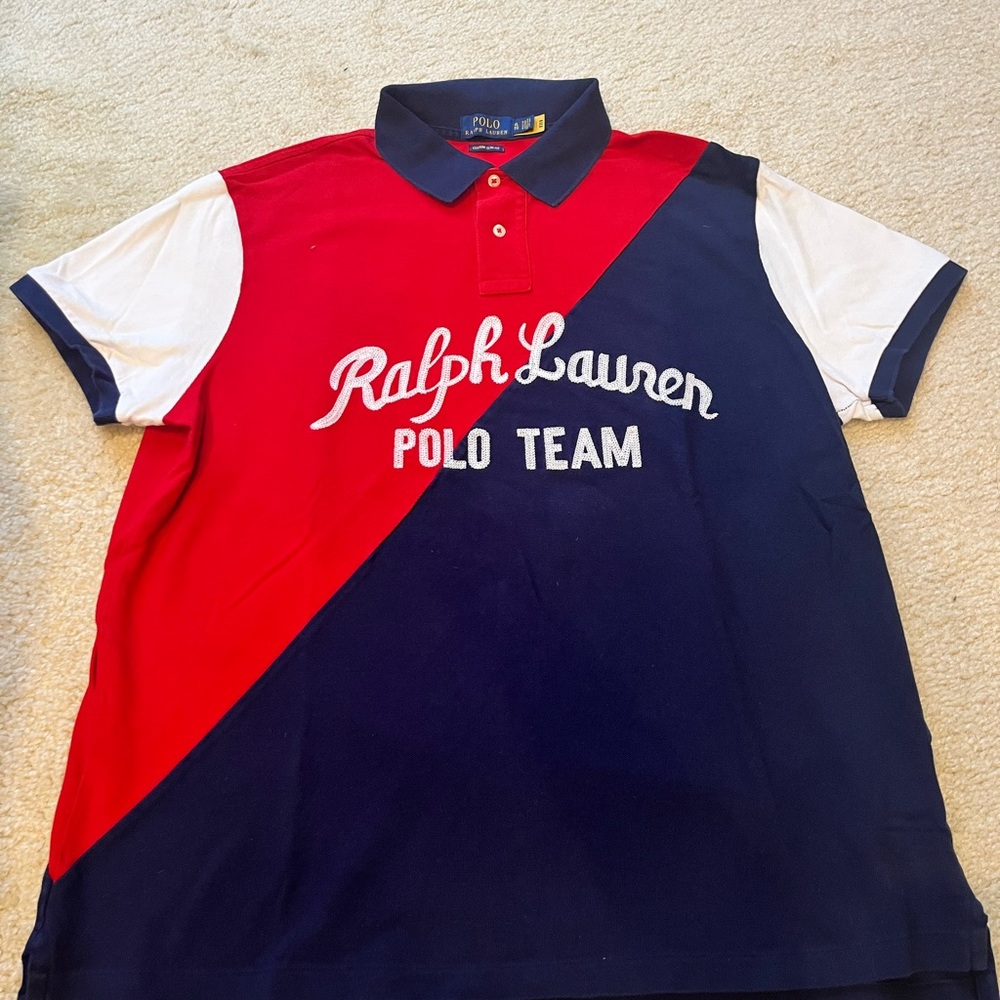 Ralph Lauren Polo Team Shirt - Red, White, and Blue